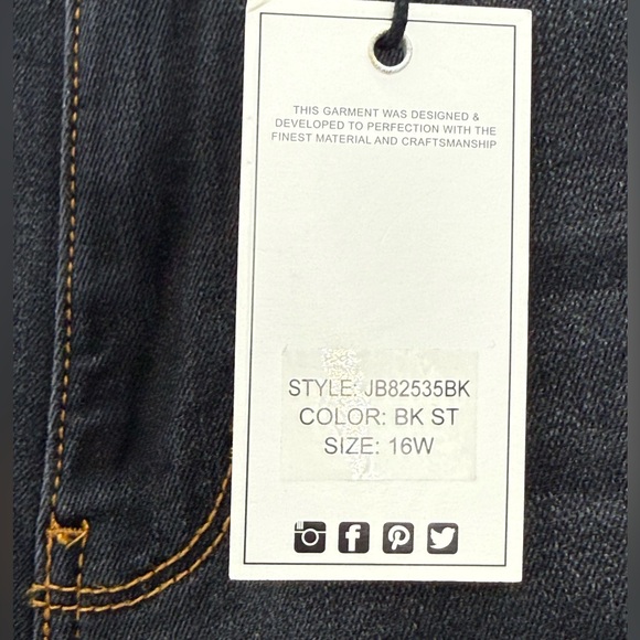 Judy Blue ASHLAND HIGH RISE SLIM BOOTCUT Denim Size 16 - Picture 14 of 15